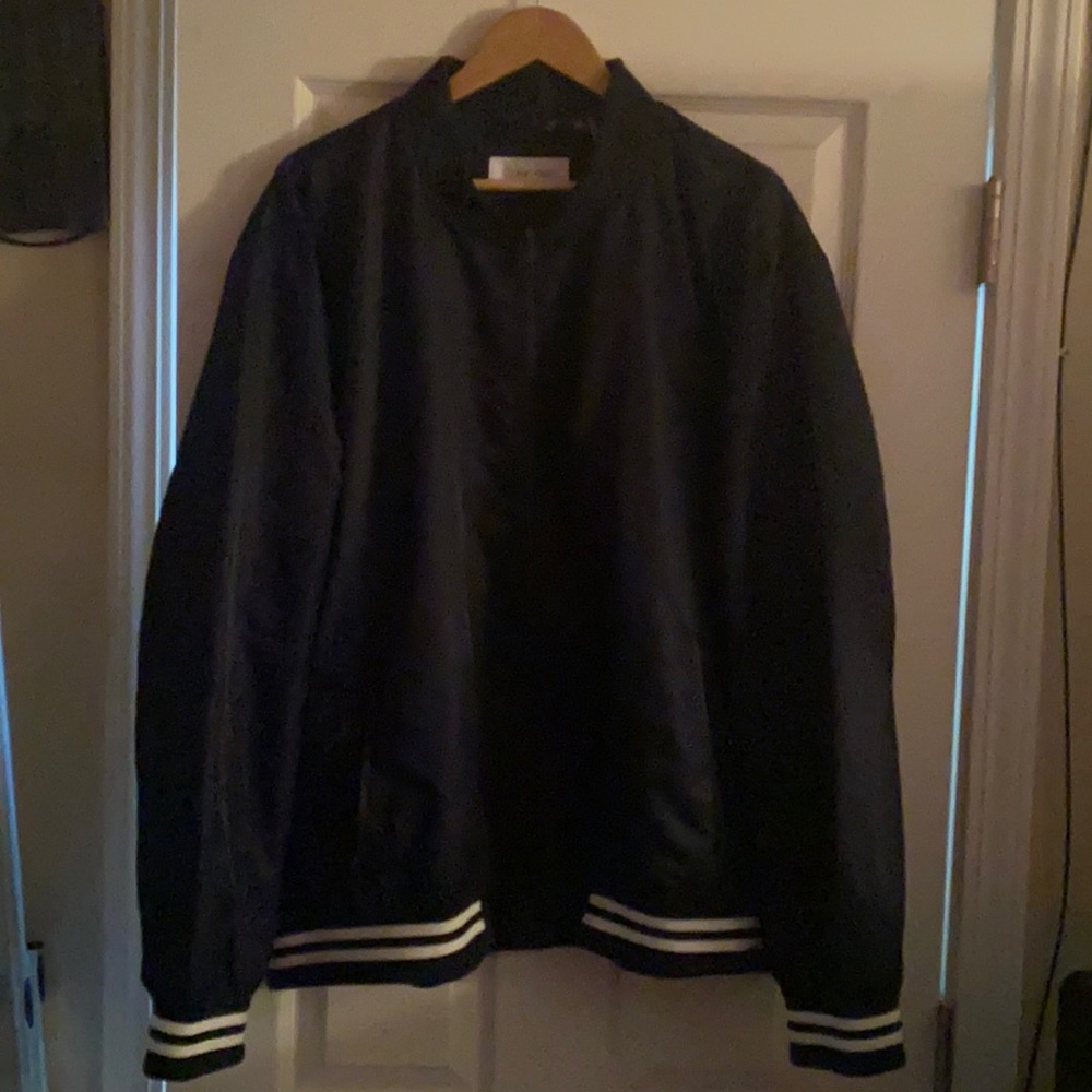 Navy Blue Calvin Klein XXL Varsity Jacket